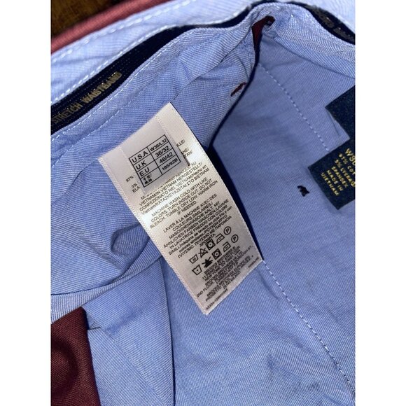 Brooks Brothers Regular Fit Advantage Chino Lightweight Burgundy Pants 36 X 32 - Picture 3 of 4